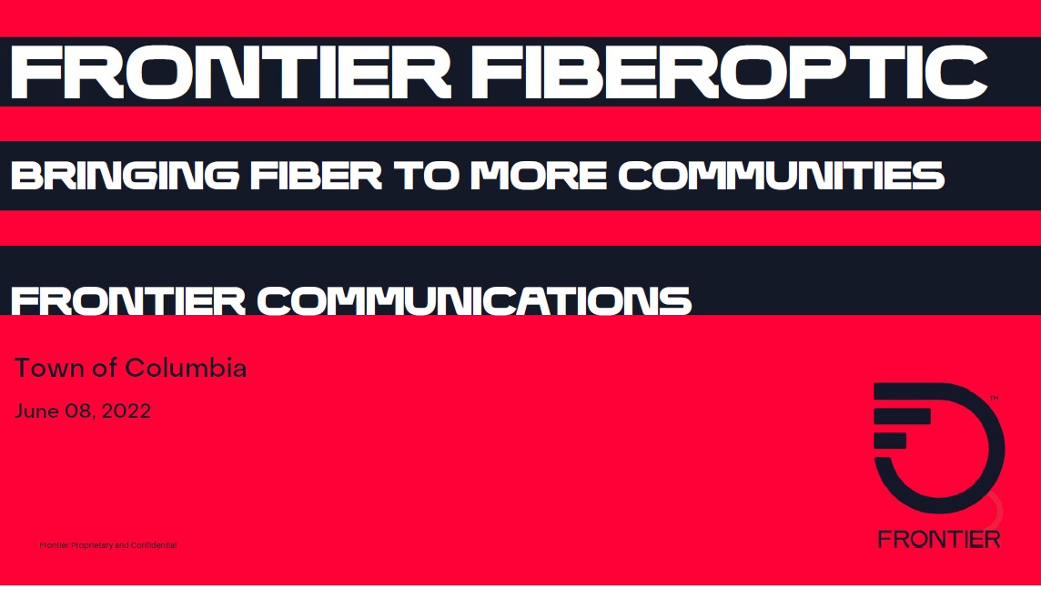 Frontier® Fiber is Coming to Columbia Columbia Connecticut